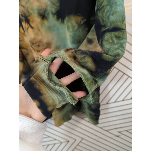 COTTON CITIZEN Women's Milan Crewneck Sweatshirt Tie Dye Distressed Size XS - Picture 6 of 8